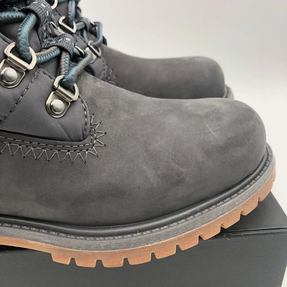 Women's Gray Winter Boots - Picture 12 of 16